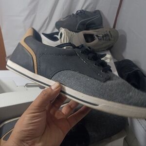 Aldo Casual Shoes Men's Size 13 Fashion Sneakers Blue Brown Lace Up Shoes